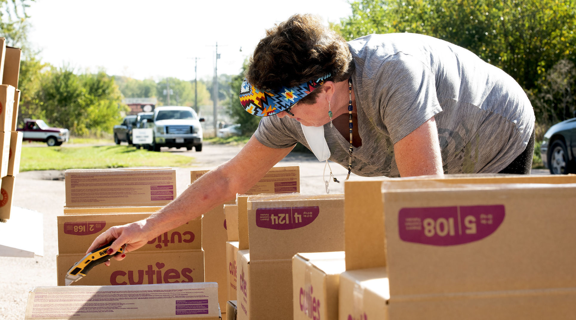 Macy mobile food bank